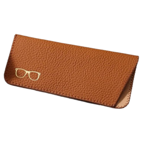 Soft leather glasses case