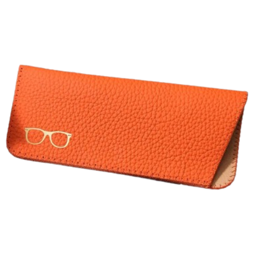 Soft leather glasses case