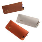 Soft leather glasses case