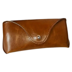 Vintage leather glasses case