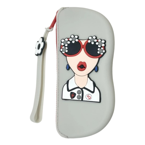 Funky silicone glasses case