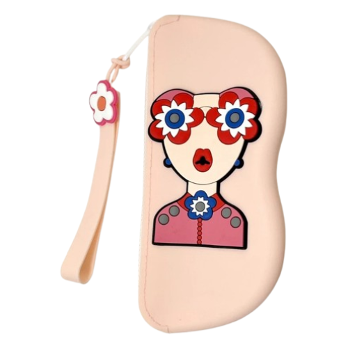 Funky silicone glasses case