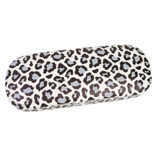 Leopard print glasses case