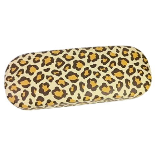 Leopard print glasses case
