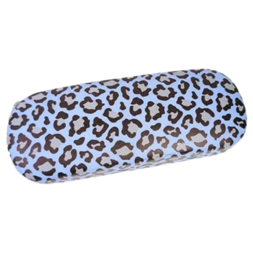 Leopard print glasses case