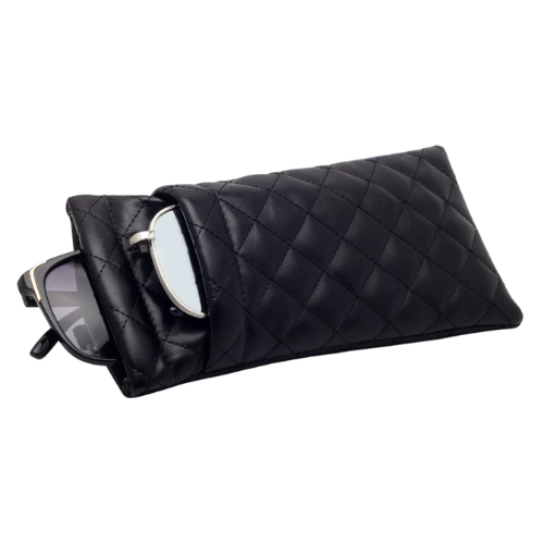 Soft leather double glasses case