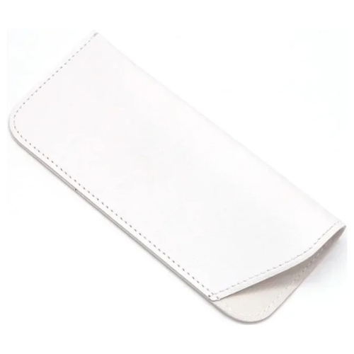 Compact leather glasses case