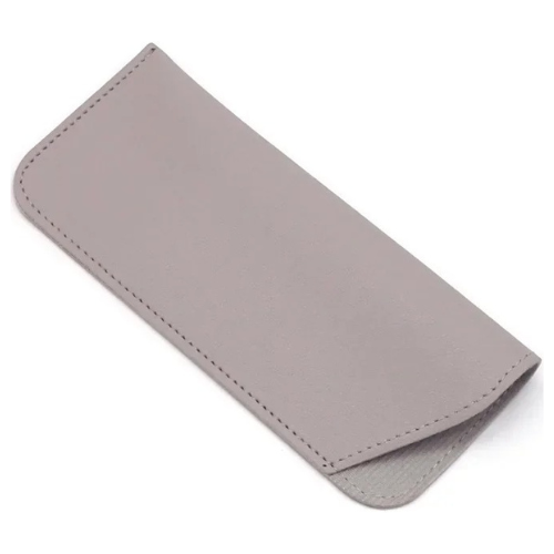 Compact leather glasses case