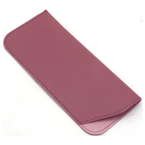 Compact leather glasses case