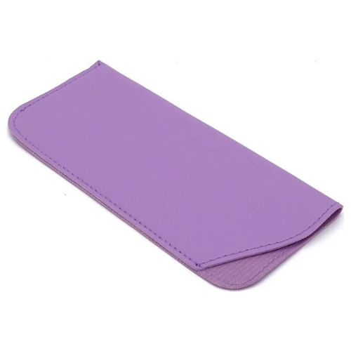 Compact leather glasses case