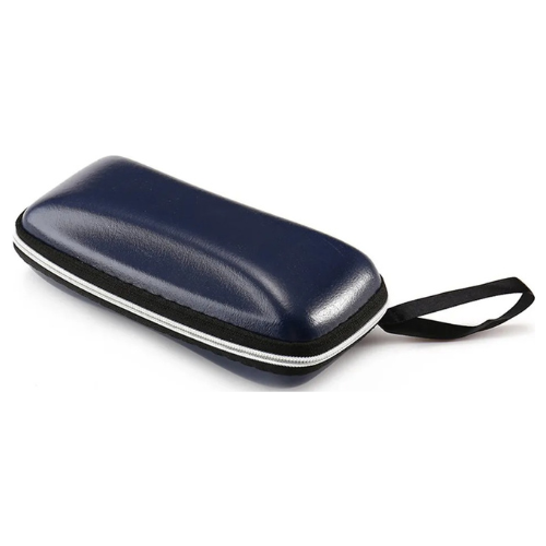 Leather zip glasses case
