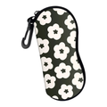 Floral zip glasses case
