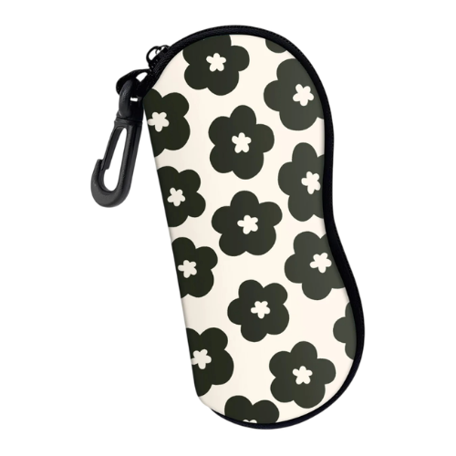 Floral zip glasses case