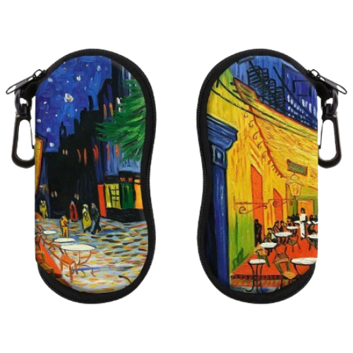 Soft glasses case with zip Van Gogh painting