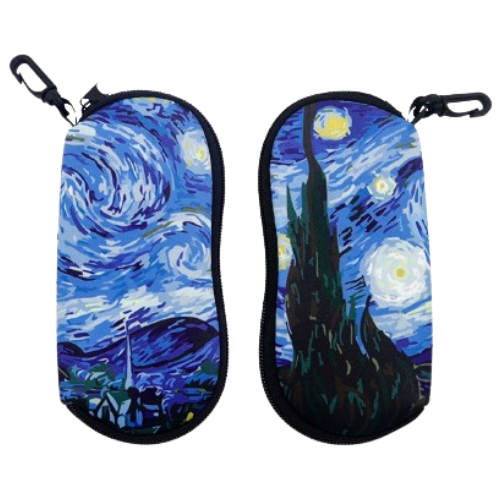 Soft glasses case with zip Van Gogh painting