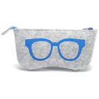 Soft glasses case with zip