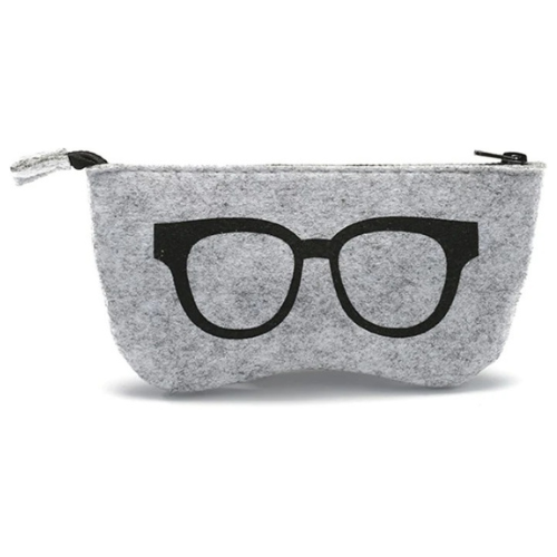 Soft glasses case with zip