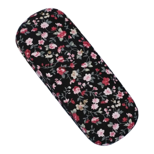 Floral hardshell glasses case