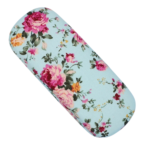 Floral hardshell glasses case
