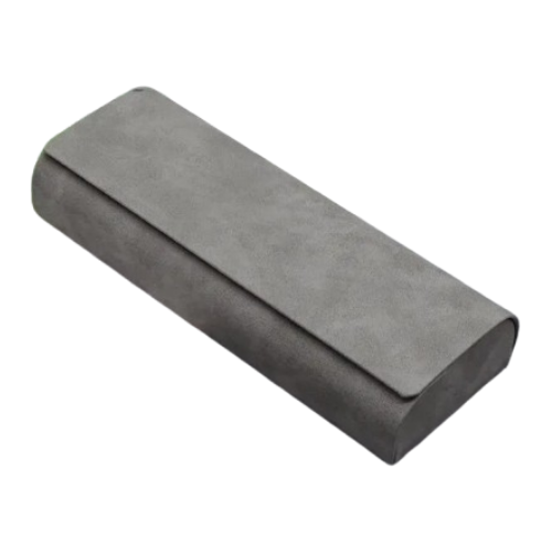 Leather glasses case with magnetic closure