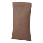 Soft leather glasses case with magnetic closure