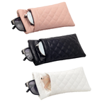Soft leather double glasses case