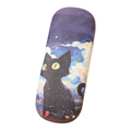 Black cat glasses case