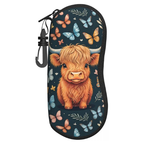 Baby highland cow glasses case