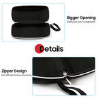 Leather zip glasses case