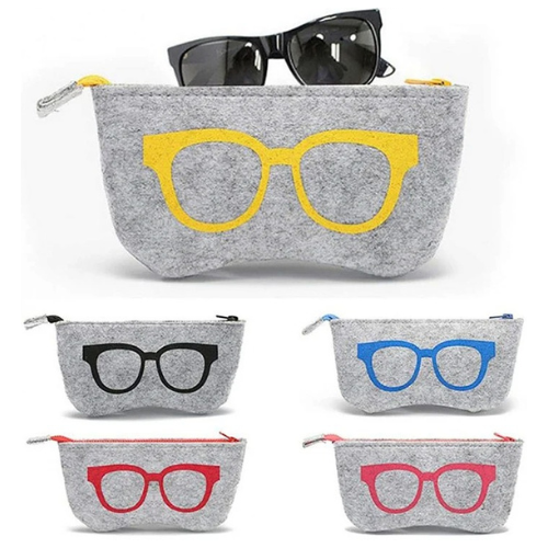 Soft glasses case with zip