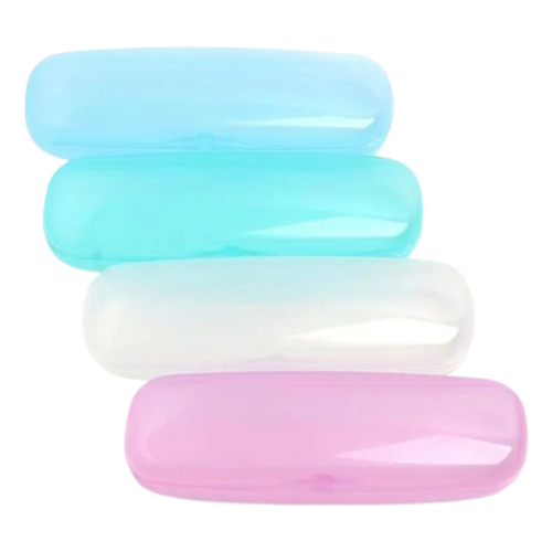 Plastic glasses case