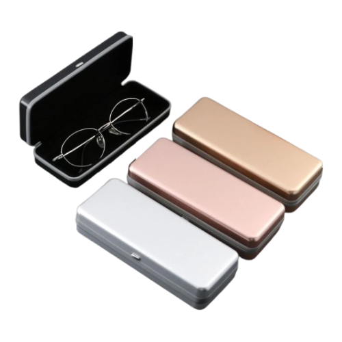 Square aluminium glasses case