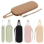 Silicone glasses case with handles