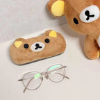 Teddy bear plush glasses case