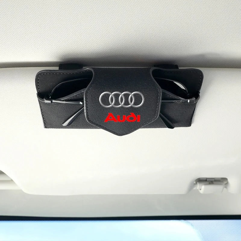 Audi car sun visor glasses case