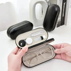 Double glasses case hard shell