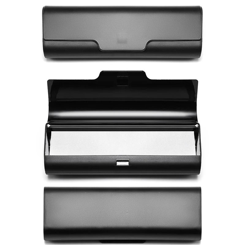 Clear plastic glasses case