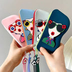 Funky silicone glasses case
