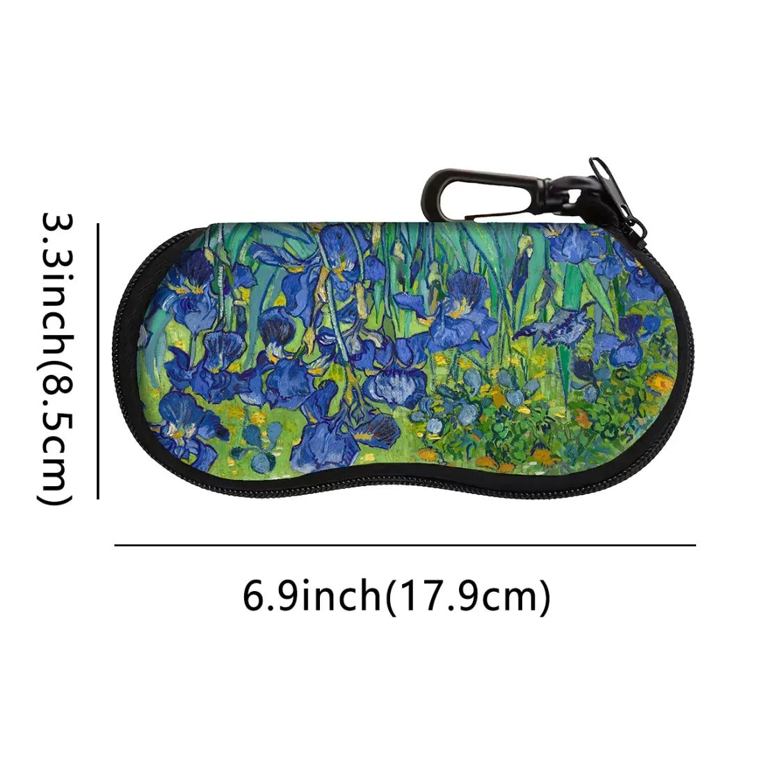 Soft glasses case with zip Van Gogh painting