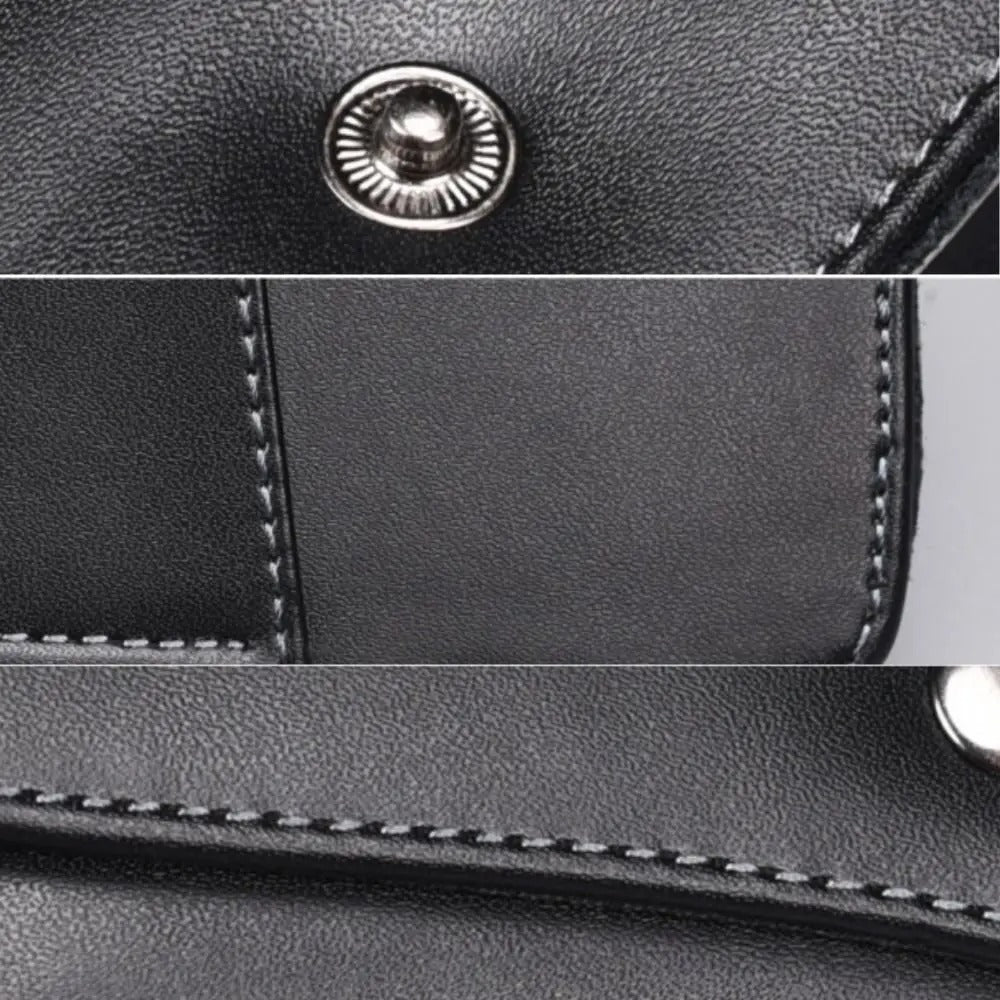 Leather glasses case for belt
