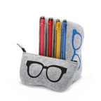 Soft glasses case with zip