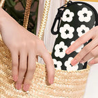 Floral zip glasses case