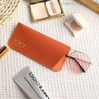 Soft leather glasses case