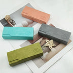Rectangular glasses case with magnetic closure