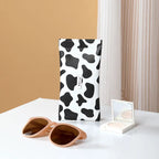 Cow print glasses case