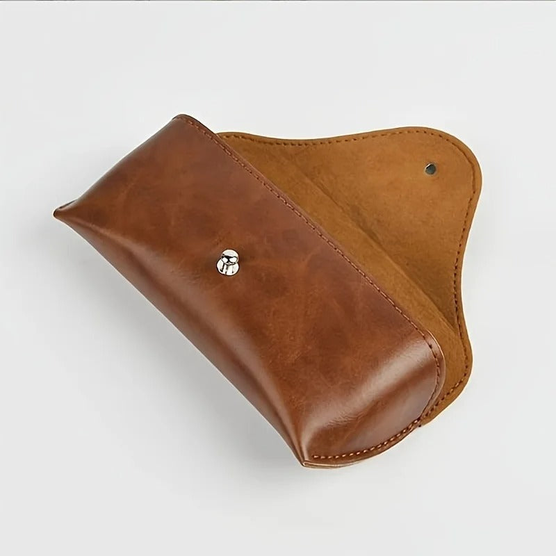 Vintage leather glasses case