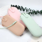 Silicone glasses case with handles