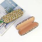 Leopard print glasses case