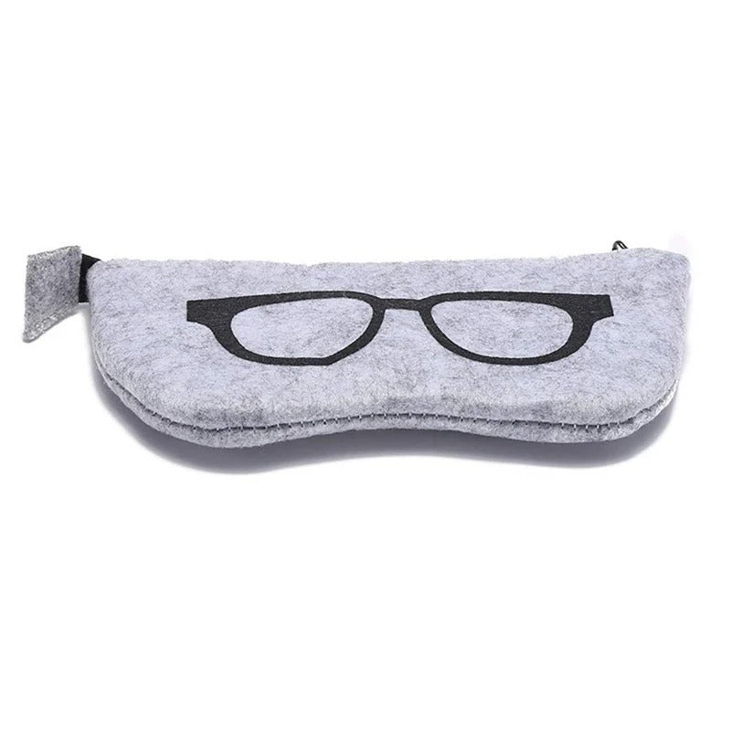 Soft glasses case with zip