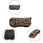 Leopard print soft glasses case